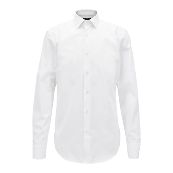 Hugo Boss Other - Hugo Boss Men’s Slim Fit Jenni Business Shirt White Cotton Poplin Size 37 14.5
